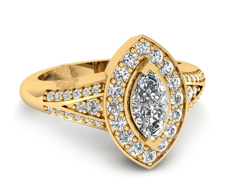 Vogue Crafts & Designs Pvt. Ltd. manufactures Fancy Diamond and Gold Ring at wholesale price.